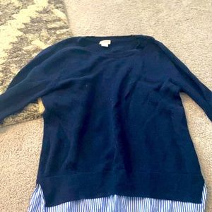 Navy sweater